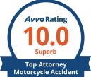 Avvo Rating 10.0 Top Motorcycle Accident Attorney