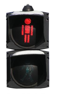 Stop sign don't walk