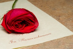 Rose at Funeral