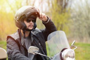view-of-a-man-on-the-motorcycle-with-a-helmet-on