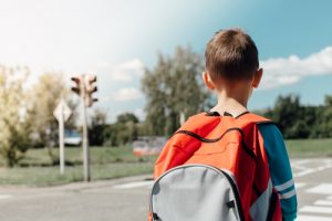 child being a safe pedestrian