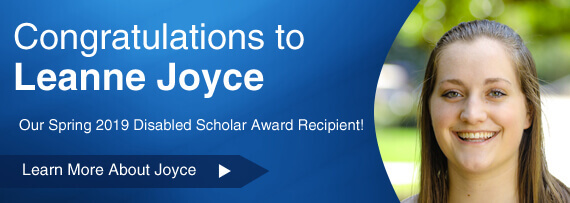 Disabled Scholar Winner Banner