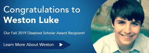 Disabled Scholar Winner Banner