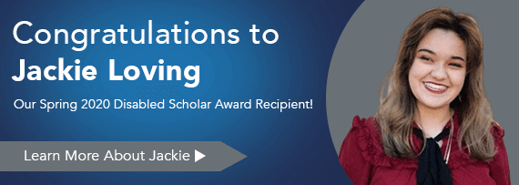 Disabled Scholar Winner Banner