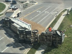 rollover truck accident