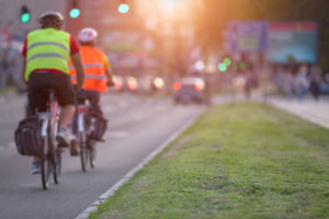 bicyclists on road
