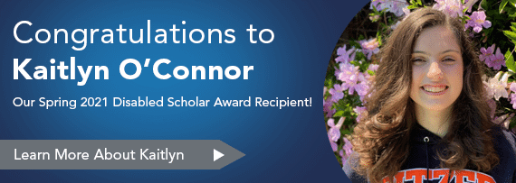 Disabled Scholar Winner Banner