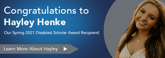Disabled Scholar Winner Banner