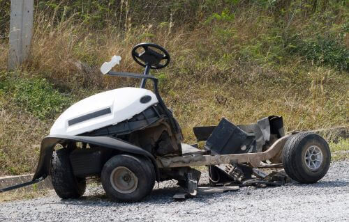 Golf cart accident in Asheville.
